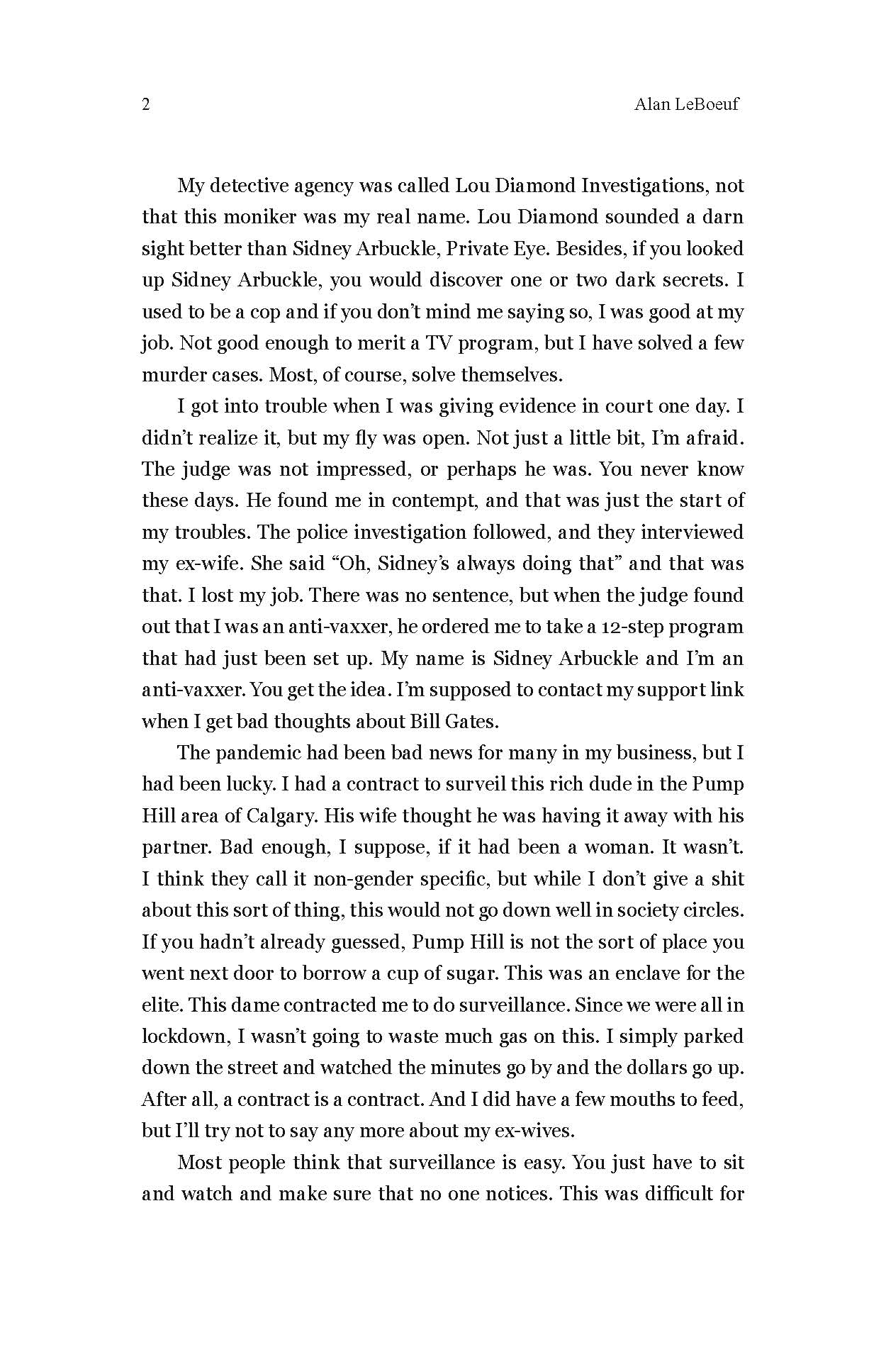 Pages from Deadly Illusion by Alan LeBouef