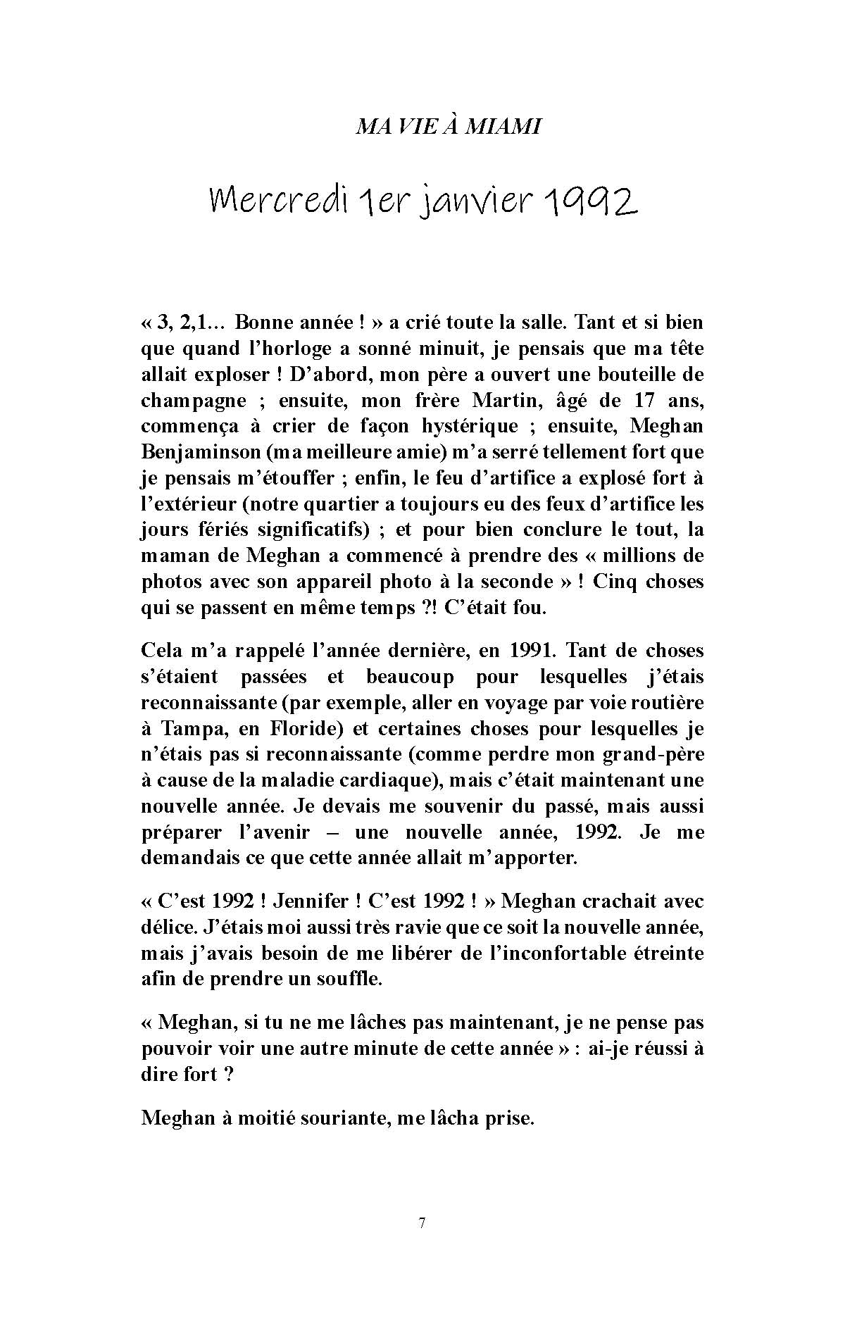 Pages from of Ma Vie a Miami by Kristina Kasengulu