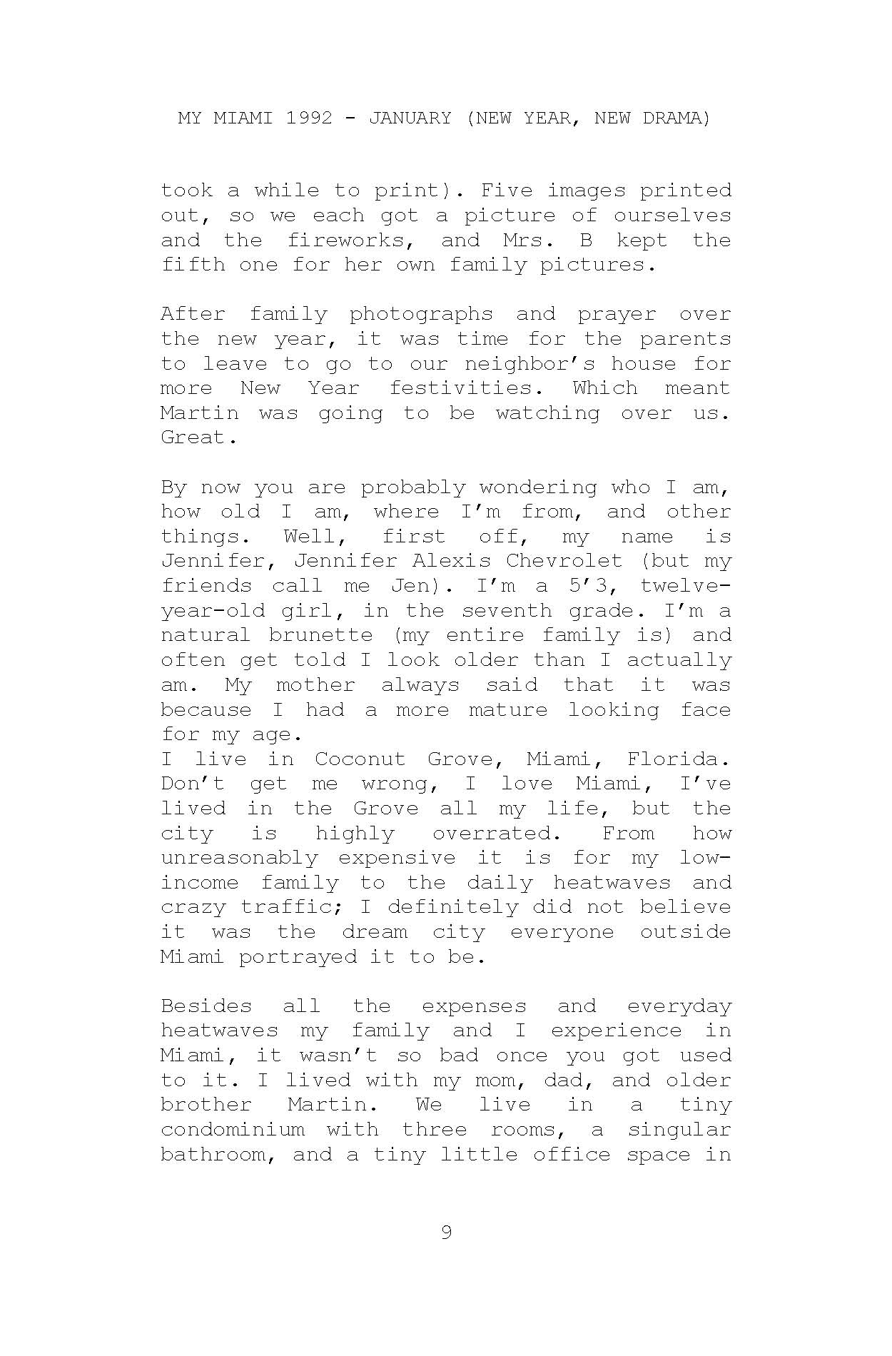 Pages from My Miami 1992 - January: New Year, New Drama by Kristina Kasengulu