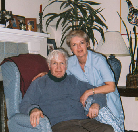 Author Ilona Ryder with her artist father Michael VonDrak