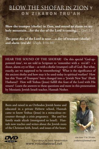 Blow the Shofar by Hannah Nesher (Voice for Israel) Back Cover