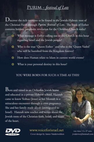 Esther's Last Call by Hannah Nesher (Voice for Israel) Back Cover