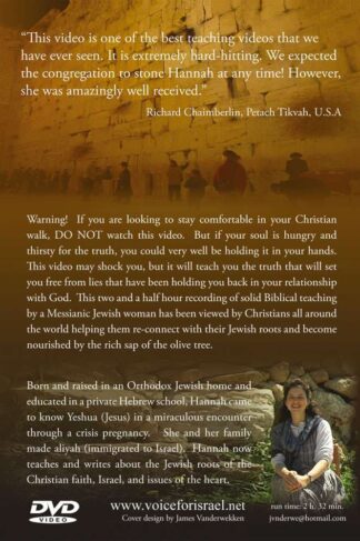 Back Cover of "Exploring the Jewish Roots of the Christian Faith" by Hannah Nesher