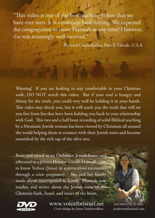 Back Cover of "Exploring the Jewish Roots of the Christian Faith" by Hannah Nesher